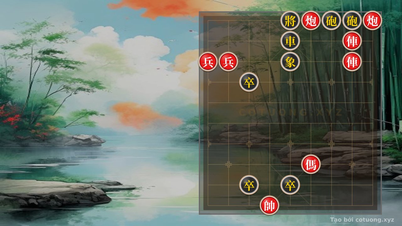 Thế cờ: Endgame Secrets: Flipping the Board with 2 Rooks, 2 Cannons, and a Horse Against 2 Rooks, 2 Cannons, and 3 Elephants — Cờ Tướng Online