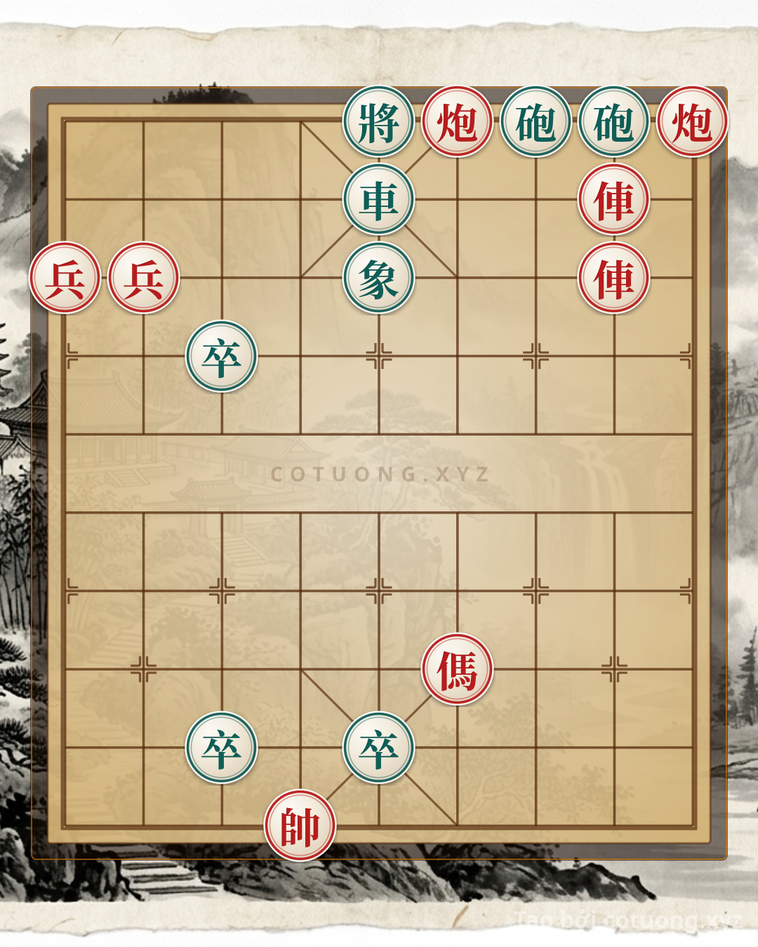 Challenge: Endgame Secrets: Flipping the Board with 2 Rooks, 2 Cannons, and a Horse Against 2 Rooks, 2 Cannons, and 3 Elephants - Can you solve it?