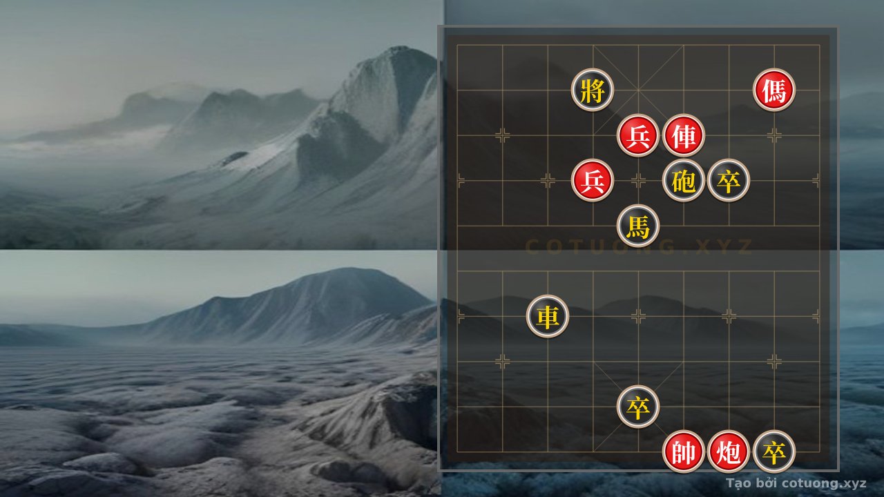 Thế cờ: The 'Rook Thrust' Trick to Kill Red in the 'Knight Path 9' Formation - Xiangqi (Chinese Chess) Lightning Tactics — Cờ Tướng Online