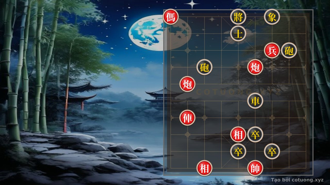 Thế cờ: The Bloody Endgame: Red's Lone Horse Defeats Black's Double Cannons, A Rare Strategy in Xiangqi — Cờ Tướng Online