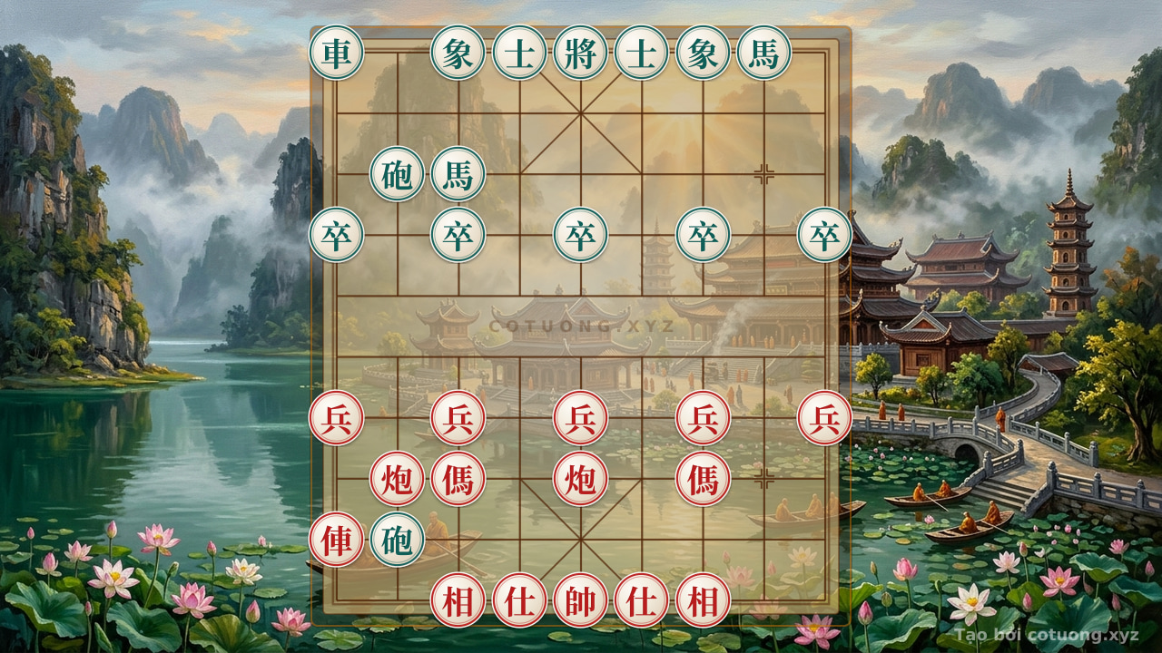 Thế cờ: Legendary Xiangqi Formation: Black Chariot 1 - The Breakthrough Strategy for the Red Army — Cờ Tướng Online