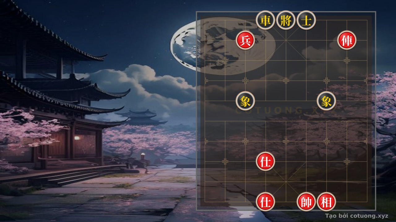 Thế cờ: The Hidden Secrets of Xiangqi: The Red Chariot vs. Black Elephant and Advisor - Where Every Move Tells a Tale of Human Fate — Cờ Tướng Online