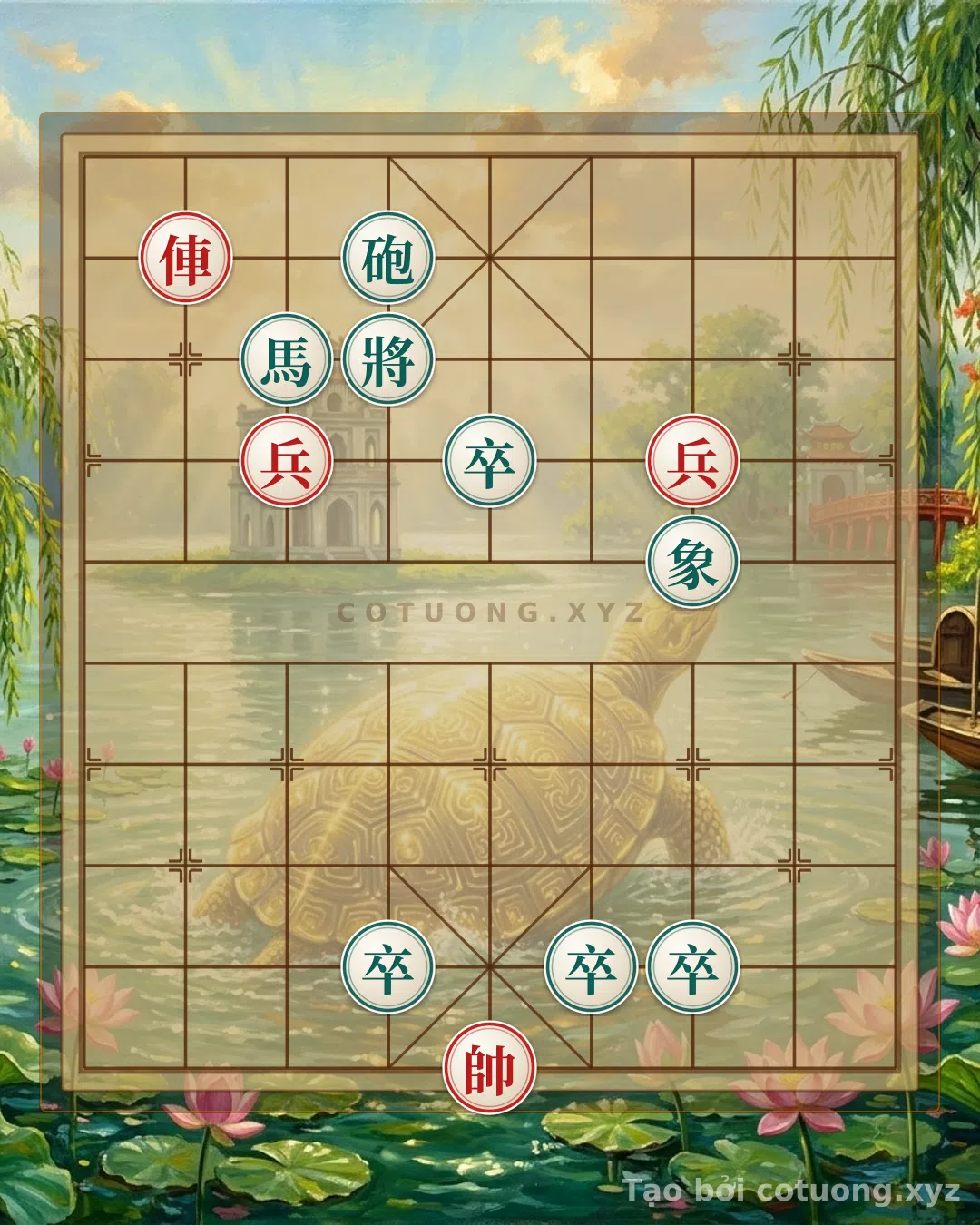 Challenge: Hidden Xiangqi: Red Rook Two Pawns vs. Black Horse Four Pawns - What Trap is Waiting? - Can you solve it?