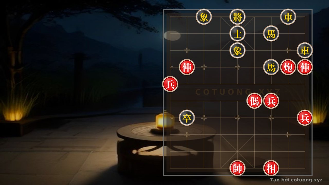 Thế cờ: Hidden General Chess: The Deadly Trap in the Double Horse Exchange — Cờ Tướng Online