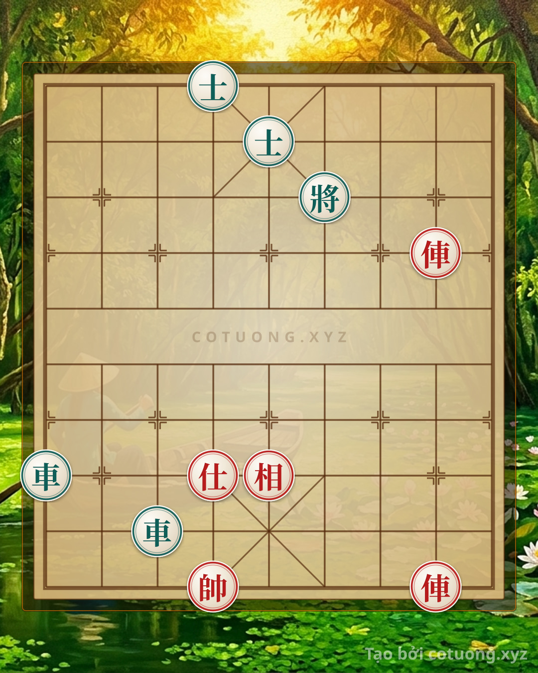 Challenge: The Rook's Gambit: Mastering the Double Rook and Double Advisor in Xiangqi - Win Like Cao Cao at Xicheng - Can you solve it?