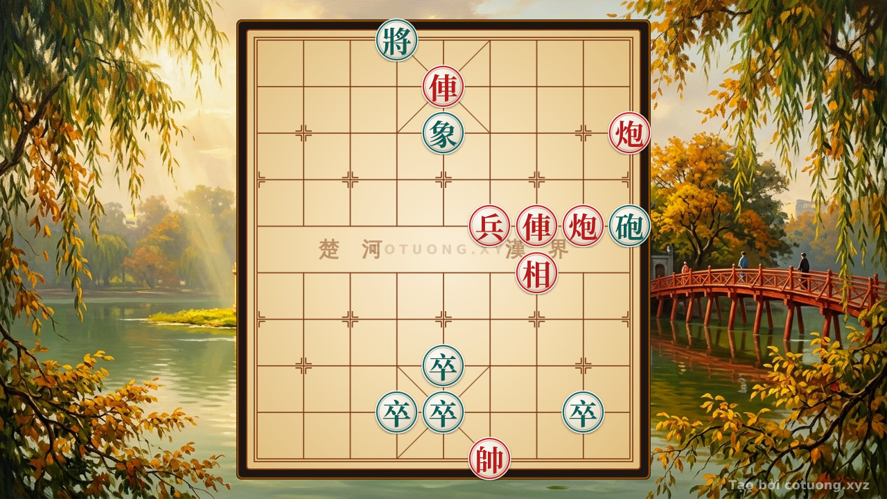 Thế cờ: Red General Chess: Mastering the Rook-Cannon Strategy to Win This Board — Cờ Tướng Online
