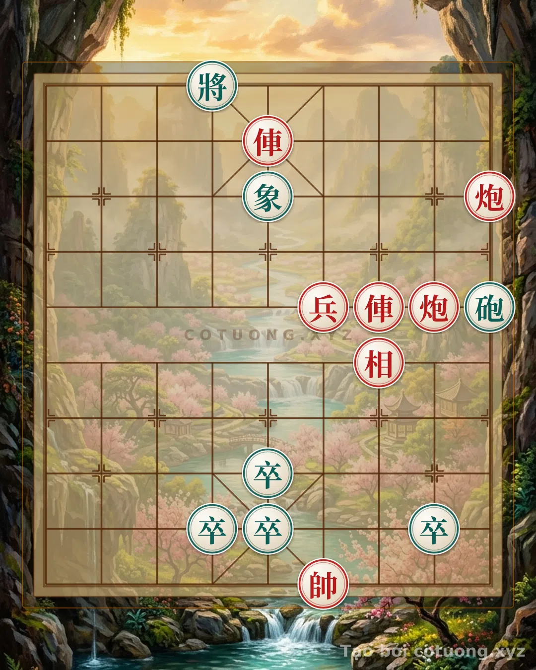 Challenge: Red General Chess: Mastering the Rook-Cannon Strategy to Win This Board - Can you solve it?