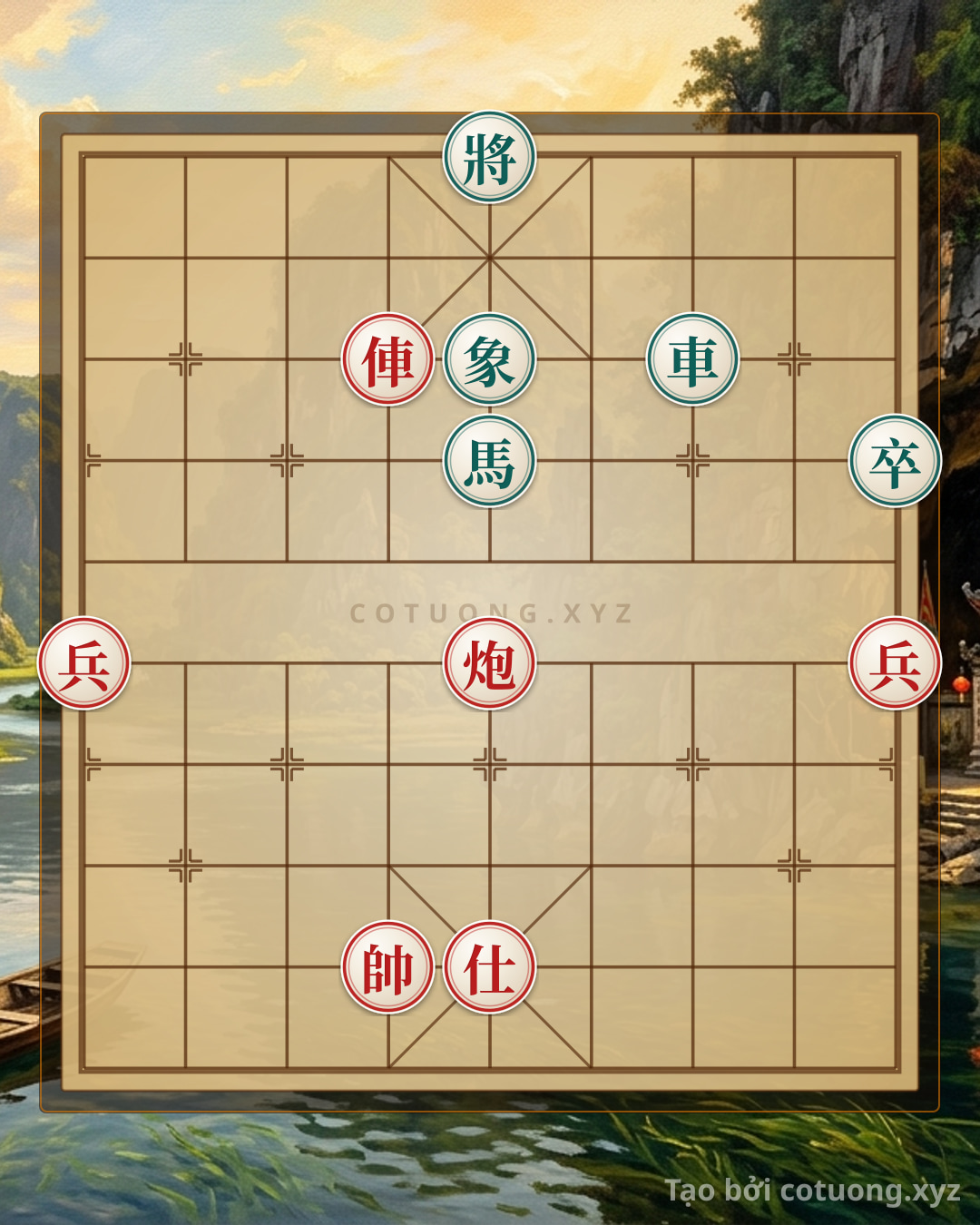 Challenge: Red General's Victory Over Black: Strategy of Sacrificing Pieces and Psychological Warfare - Can you solve it?