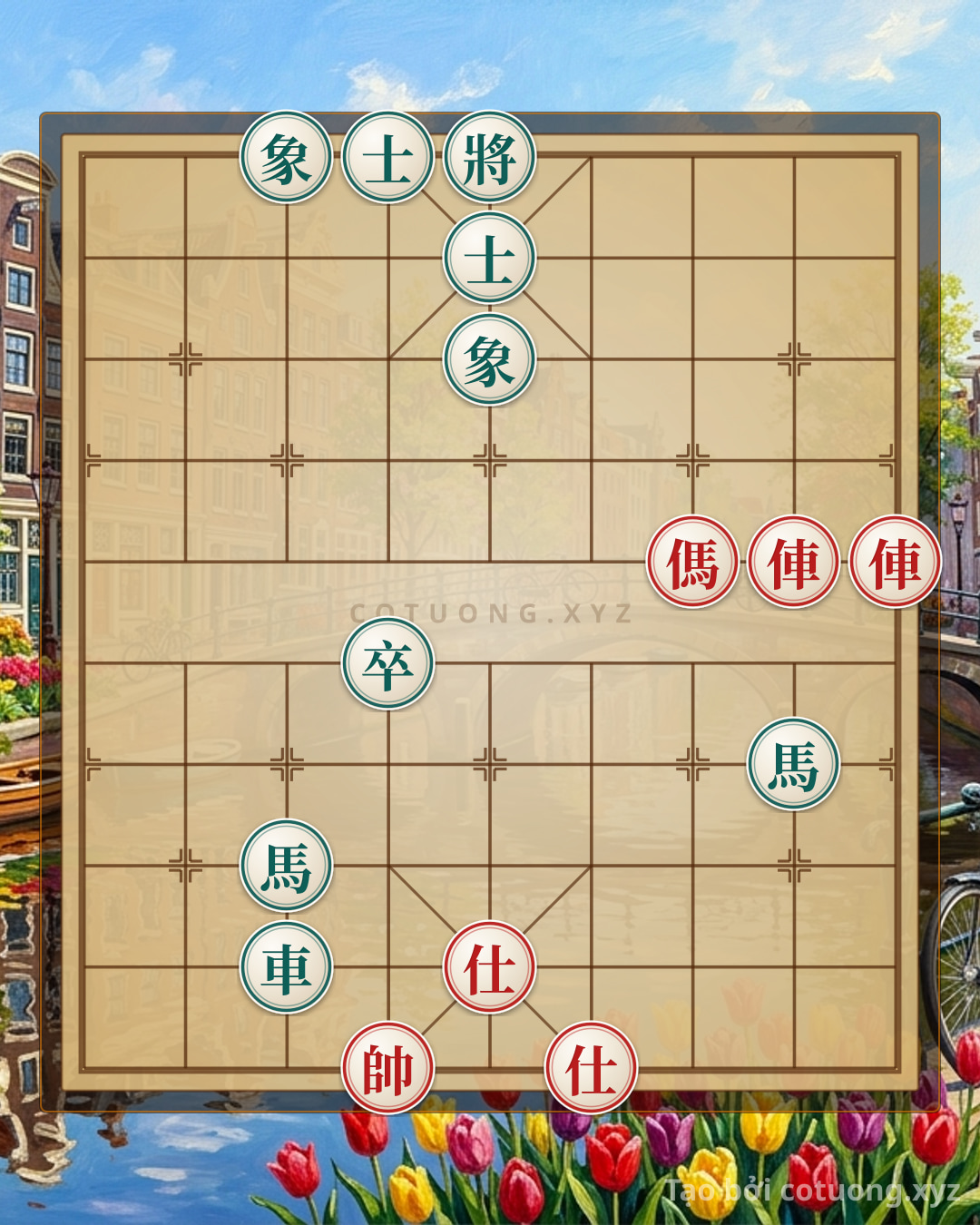 Challenge: Red General Chess: Defensive Counterattack Strategy from the 'Red Horse Rush' Formation - Can you solve it?
