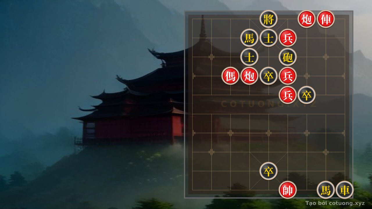 Thế cờ: Mystical Chess Tips: The Rook 2Cannons Horse 3Pawns vs. Rook Cannon 2Horses 3Pawns 2Advisors - When Red Strikes — Cờ Tướng Online