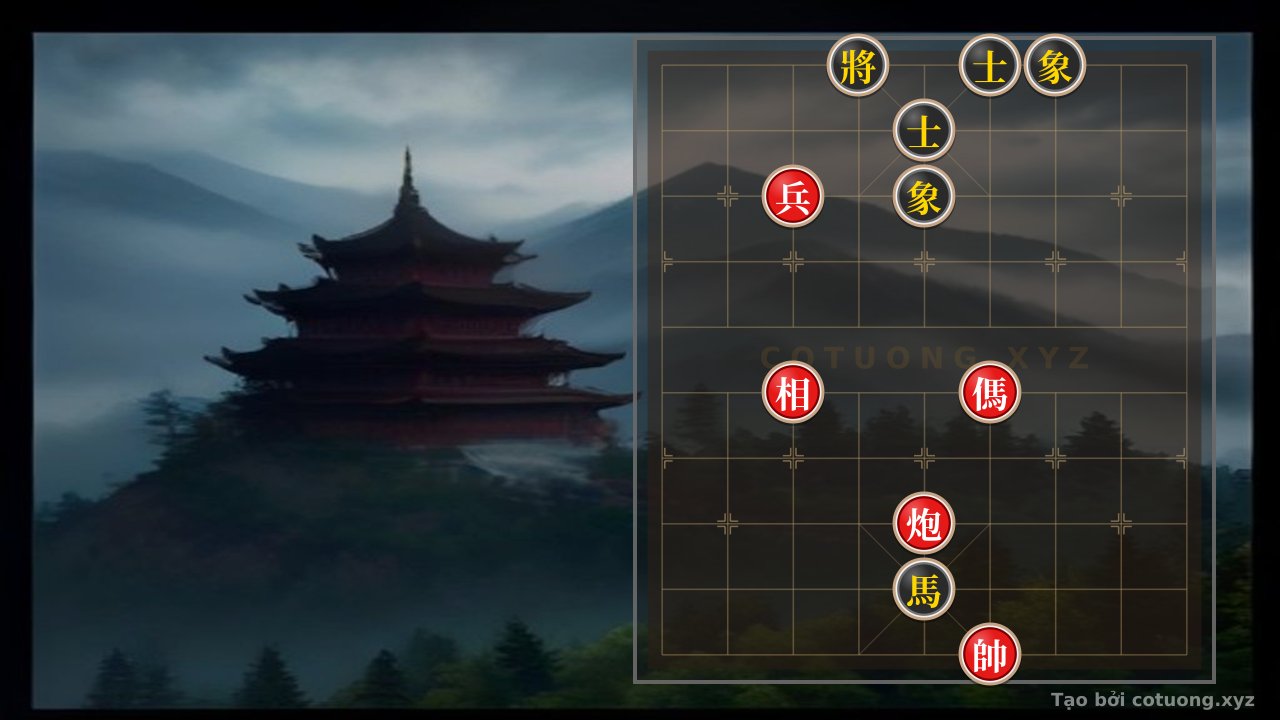 Thế cờ: Endgame Mastery: Cannon Horse Chariot vs Horse 2 Advisors 2 Elephants - Chessboard Puzzles — Cờ Tướng Online