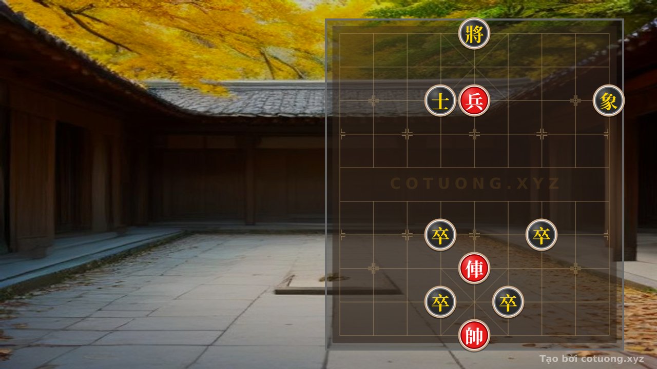 Thế cờ: Xiangqi Position: Red's Creative Gambit Against Black's Solid Defense — Cờ Tướng Online