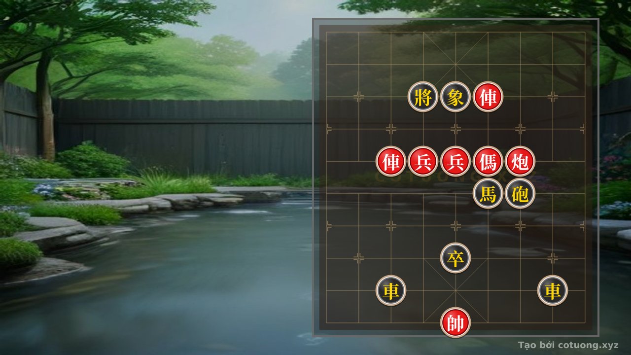 Thế cờ: The Enigma of the Board: Red Chariot's Thrust, Black General's Reveal - Mystical Tactics in Xiangqi — Cờ Tướng Online