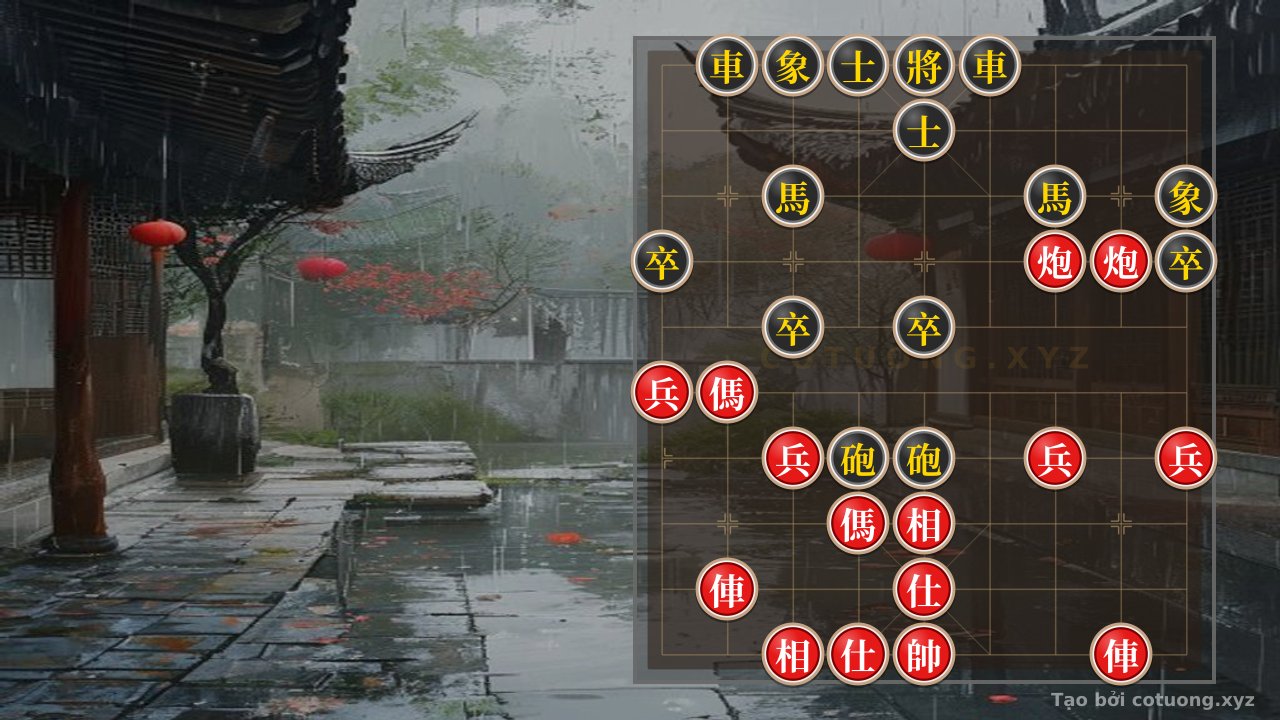 Thế cờ: Red General's Chess: Mastering the Double Horse Formation — Cờ Tướng Online