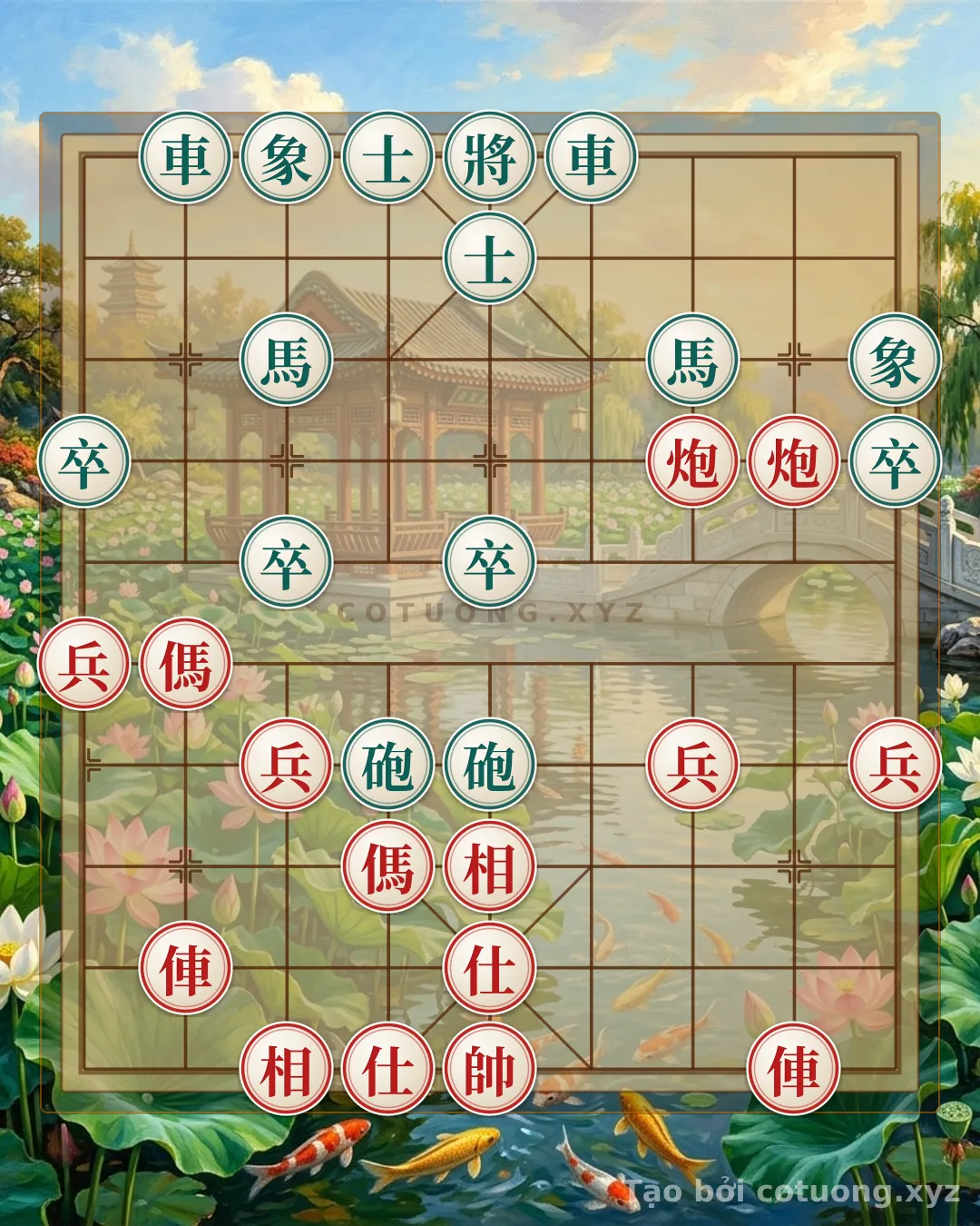 Thử Thách: Cờ Tướng Đỏ: Bí Kíp Phá Cờ Thế Với Song Mã Giao Chân - Bạn có thể giải được?
