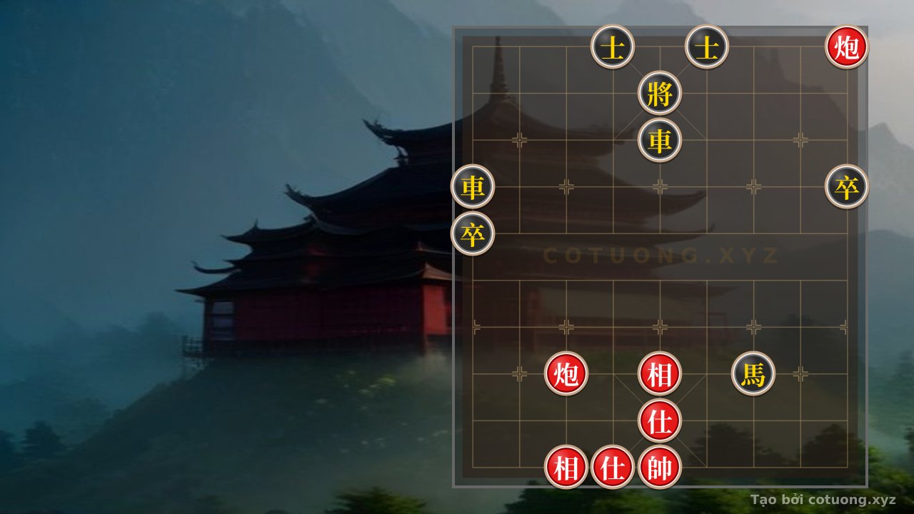 Thế cờ: Red's 'Empty Cannon' Trap in the 'Two Horses Interlocking' Formation - Black's Defensive Secret — Cờ Tướng Online
