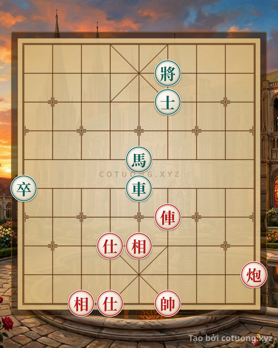 Challenge: Xiangqi: Black's Defensive Strategy Against Red's Rook on the 4th File - Can you solve it?