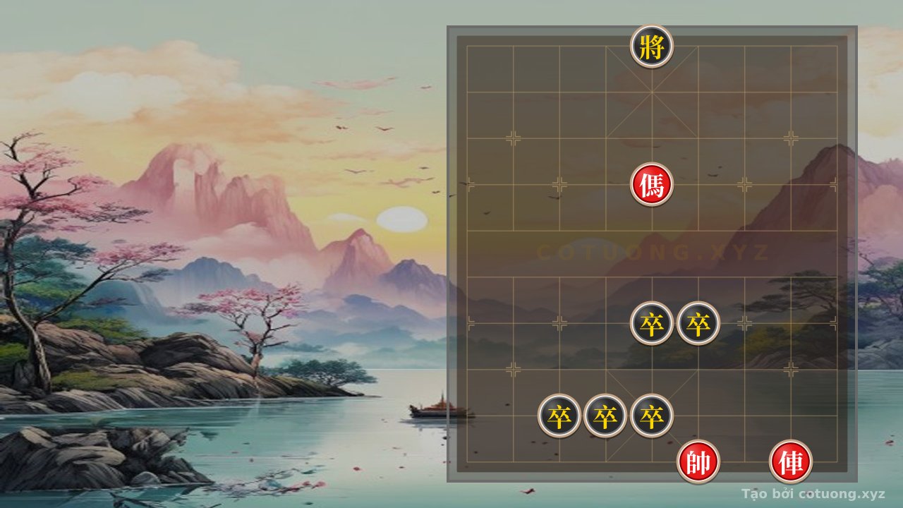 Thế cờ: Mythical Chessboard: Red Chariot at 2 - Black Pawn at 5-4 — Cờ Tướng Online