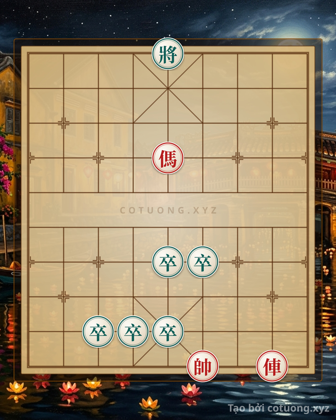 Challenge: Mythical Chessboard: Red Chariot at 2 - Black Pawn at 5-4 - Can you solve it?