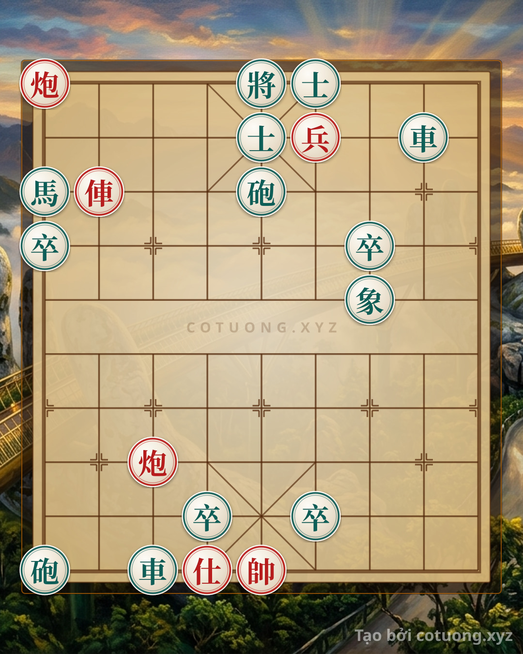 Challenge: Xiangqi Strategy: Defeating Black in 10 Moves - The Red Cannon's Xich Bi Trick - Can you solve it?