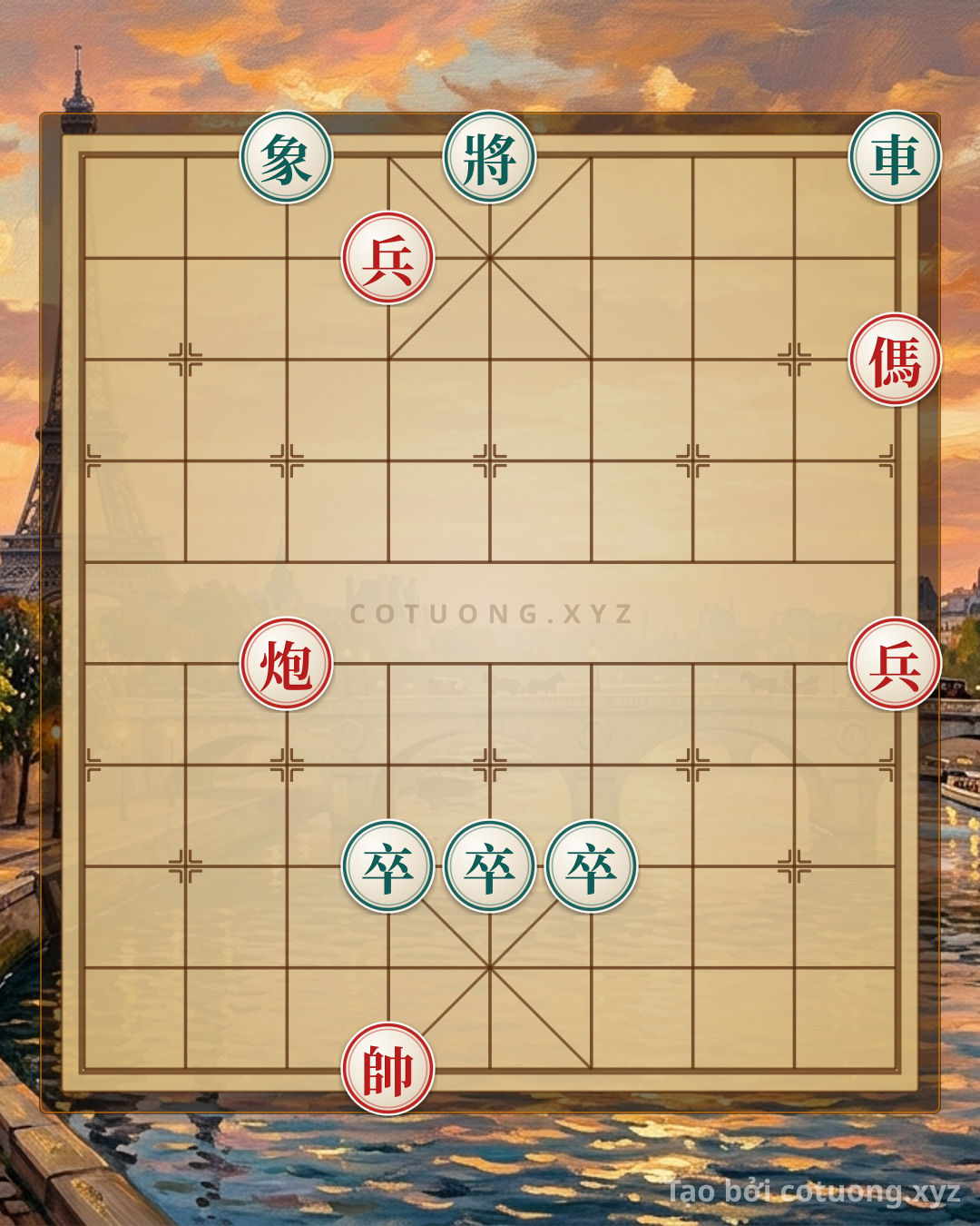 Challenge: Red General Chess: Strategic Pawn Break and Counterattack on the Board - Can you solve it?