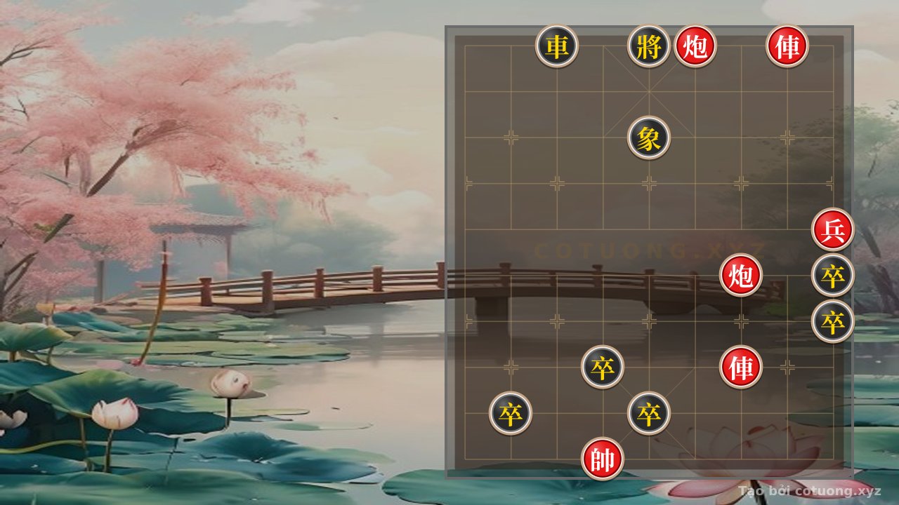 Thế cờ: The Mystical Checkmate: Red Chariots and Cannons Crush Five Black Elephants - A Deadly Trap in Every Move — Cờ Tướng Online