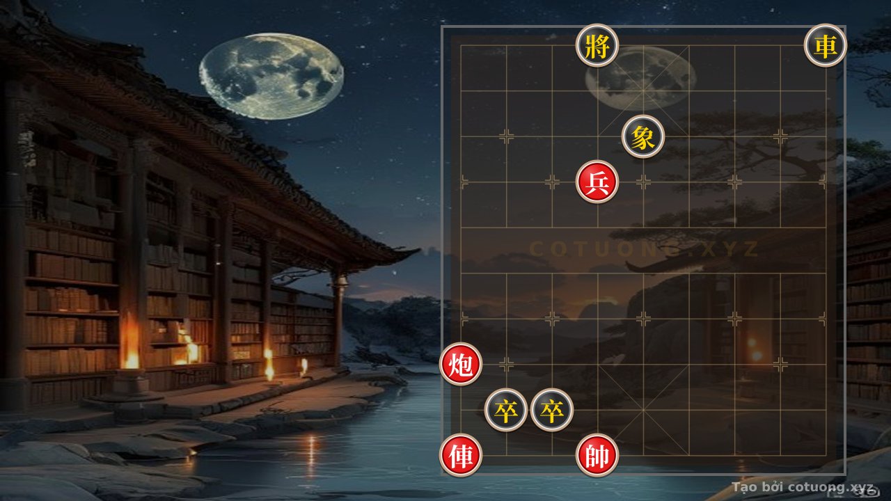 Thế cờ: Cờ Tướng: Kiên Cường Phòng Thủ - Thế Trận Đen Lộ 4 Hàng 10 — Cờ Tướng Online