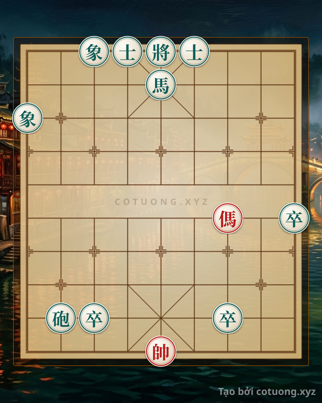 Challenge: Xiangqi: The Black Horse's Counterattack - The 'Red Horse on 3,5' Opening Alters the Board - Can you solve it?