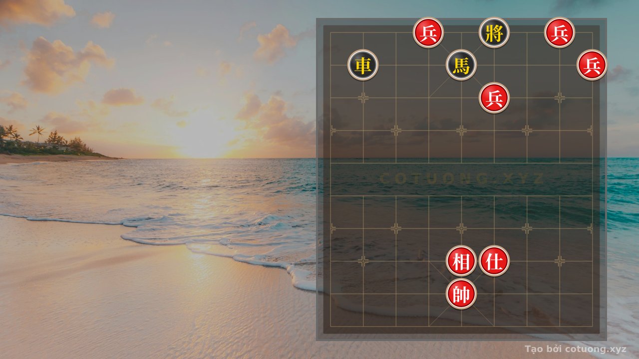 Thế cờ: Red War Letter: Black Chariot on File 2 Rank 9 - A Fatal Trap in One Move — Cờ Tướng Online