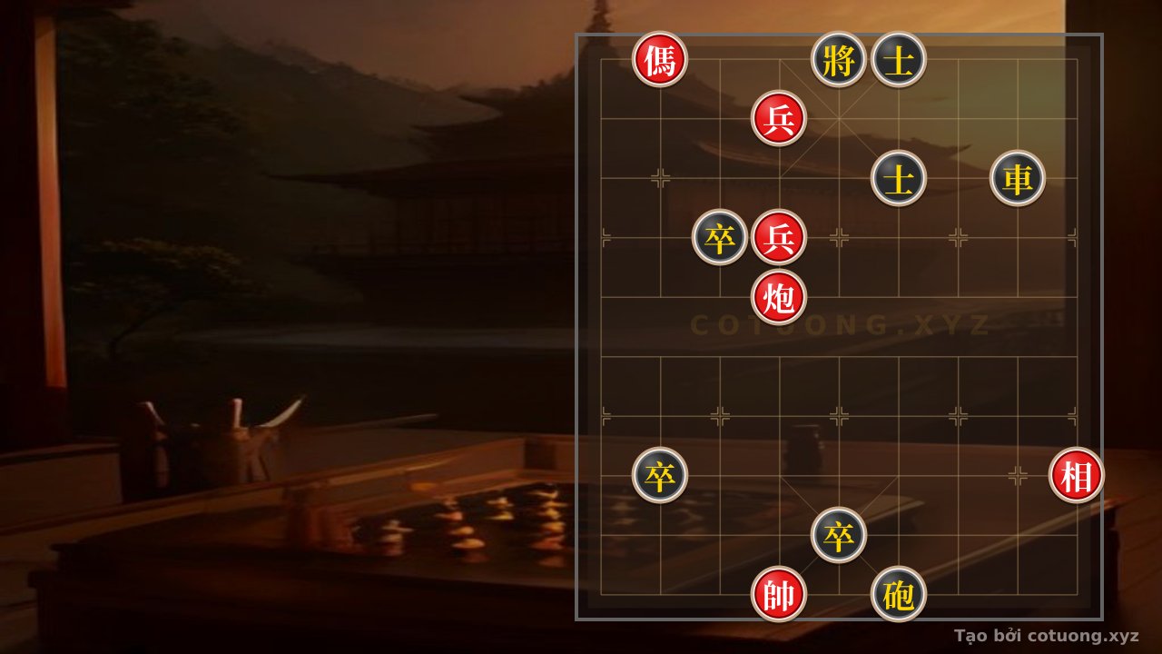 Thế cờ: Red Horse on File 8, Rank 10: Defensive Counterattack Strategy in the General's Chessboard — Cờ Tướng Online