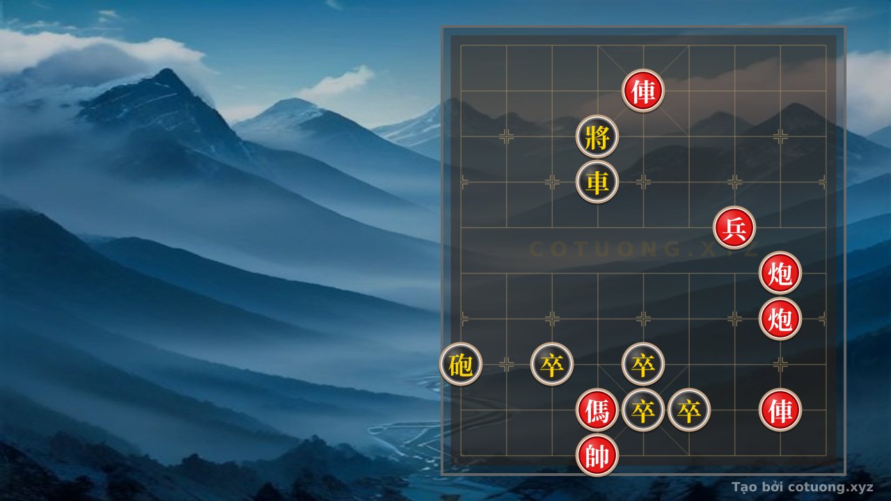 Thế cờ: Xiangqi (Chinese Chess) Strategy: Red Chariot Attacks Black General on File 5 Rank 9 - Breaking Defense Tactics — Cờ Tướng Online