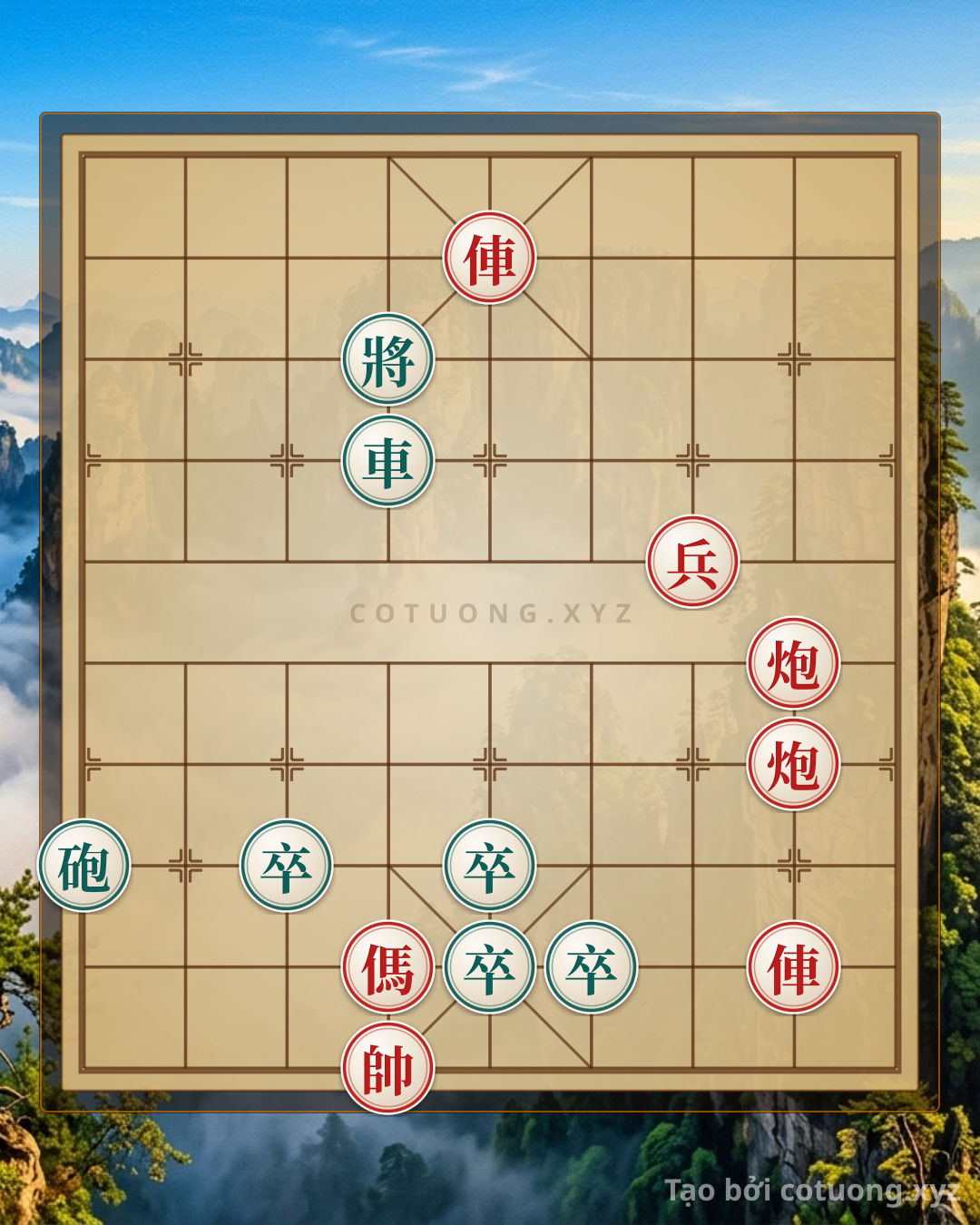 Challenge: Xiangqi (Chinese Chess) Strategy: Red Chariot Attacks Black General on File 5 Rank 9 - Breaking Defense Tactics - Can you solve it?
