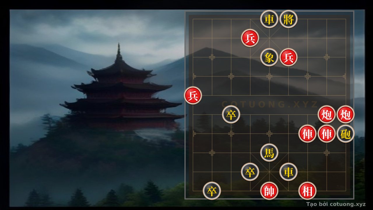 Thế cờ: Red Rook's Retreat: Hidden Tactics in the General's Game — Cờ Tướng Online