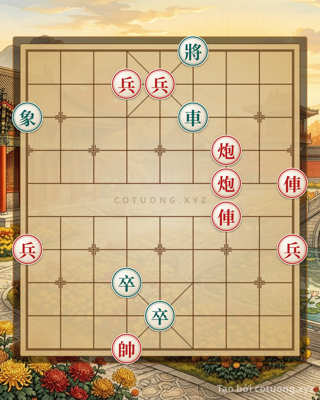 Thế cờ: Xiangqi: Mastering the 'Red Chariot Encirclement' Opening (Black's Counterattack) — Cờ Tướng Online