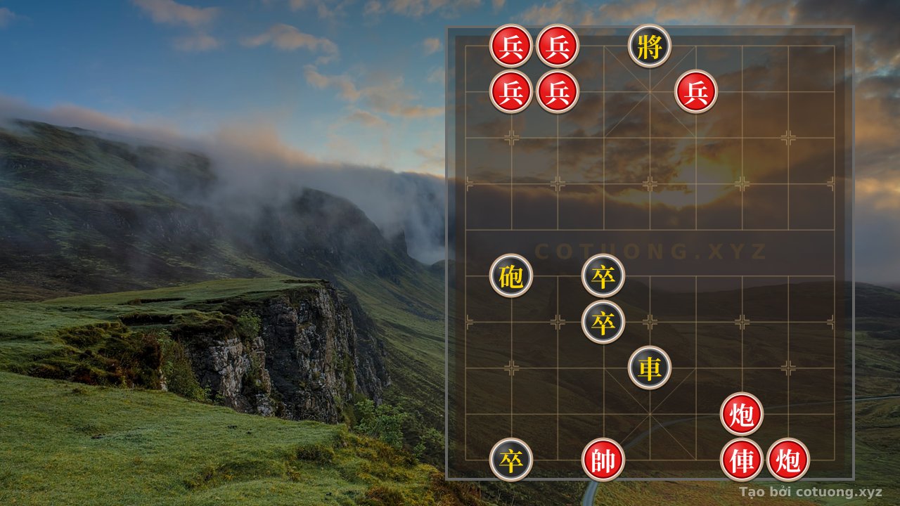 Thế cờ: Red Cannon Trap on File 3, Rank 2: Defensive Tactics for the Black General — Cờ Tướng Online