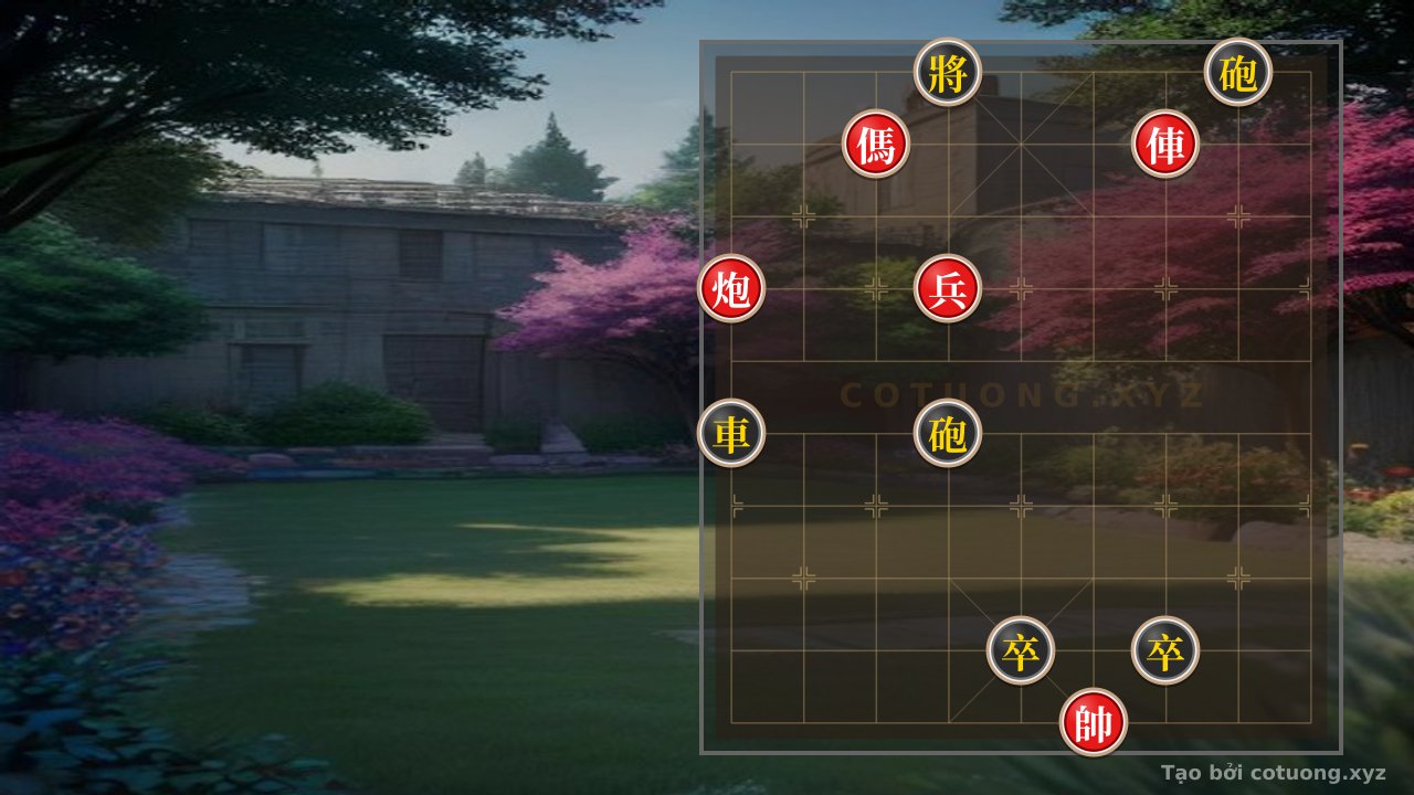 Thế cờ: Red Cannon Shoots Open Door - When Does the Red Strategy Break the Siege? (Chess Position 6/10) — Cờ Tướng Online