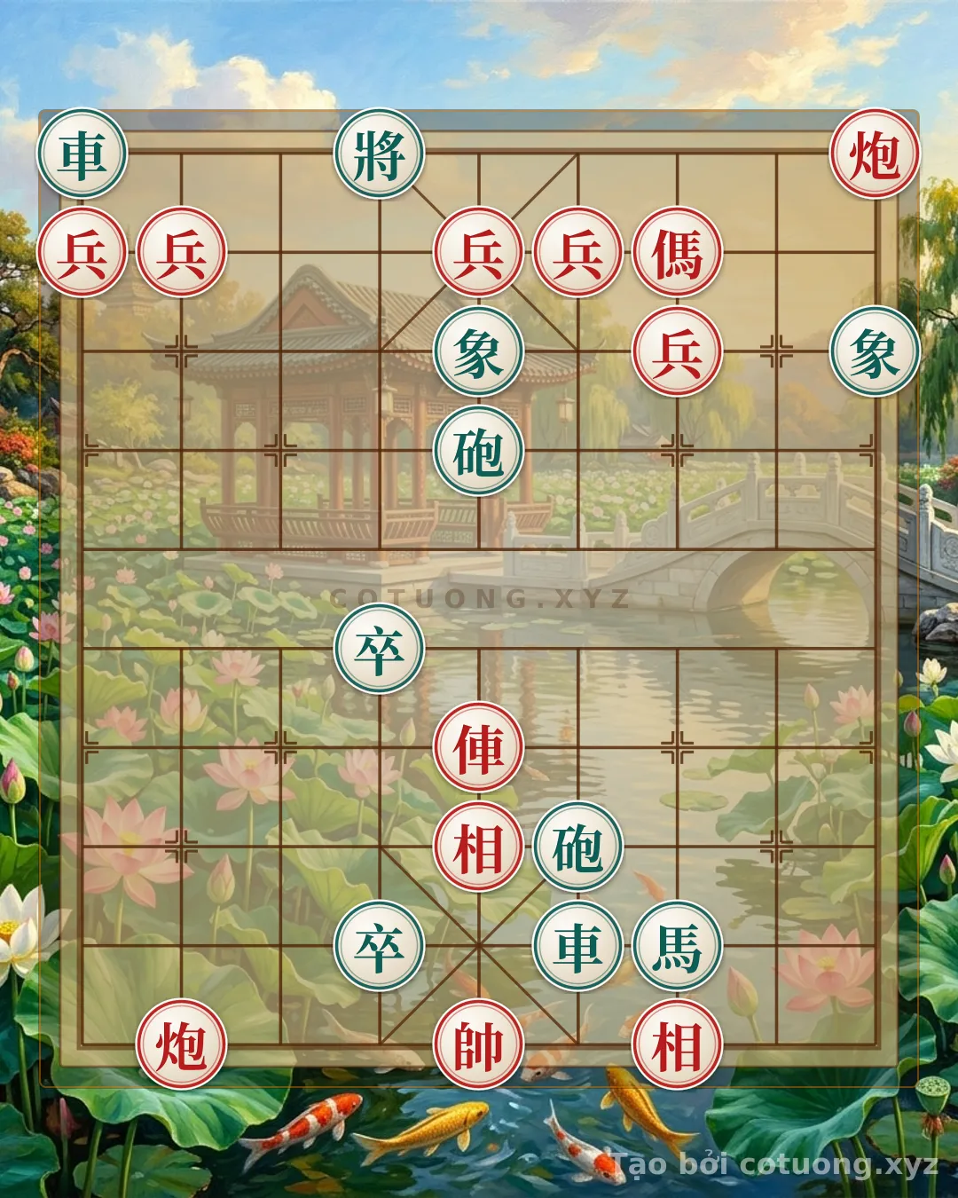 Thử Thách: Cờ Tướng Đỏ Nước Đầu: Xe Đâm Thẳng Lộ 4 - Bí Kíp Chiến Thuật Đánh Bại Đen - Bạn có thể giải được?