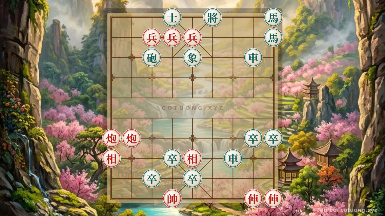 Thế cờ: The 'Red Cannon on File 9' Trap and the Secret of the Black Chariot on File 7 in the 'Song Lo' Formation — Cờ Tướng Online