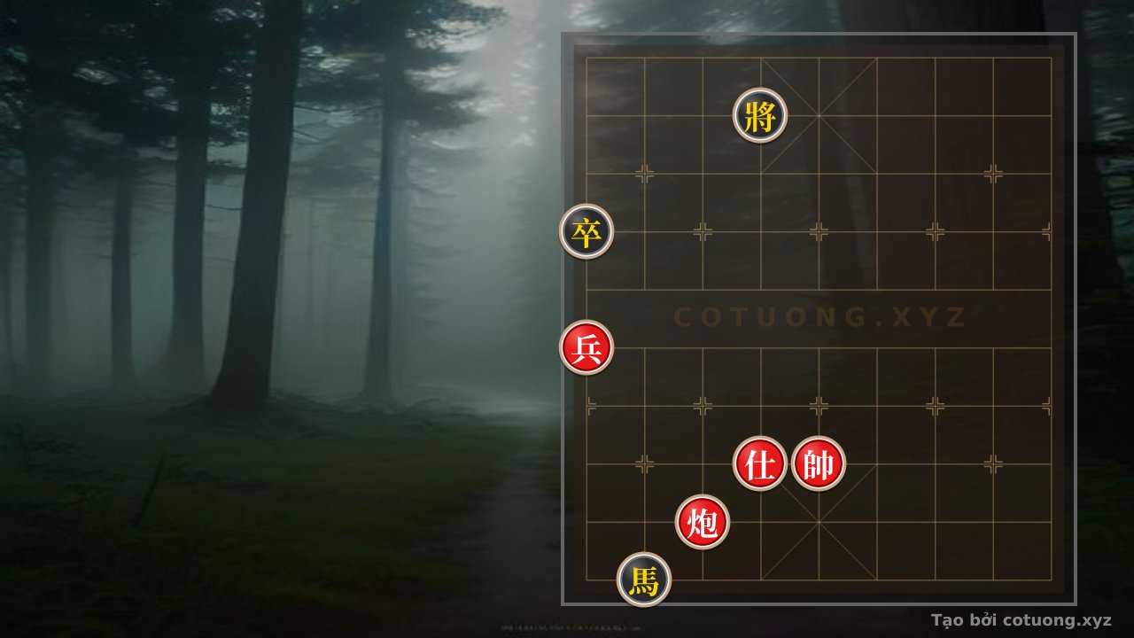 Thế cờ: The Hidden Secrets of Ancient Xiangqi: The Red Cannon's Patience and Courage Crush the Black Horse in a Mythical Move — Cờ Tướng Online