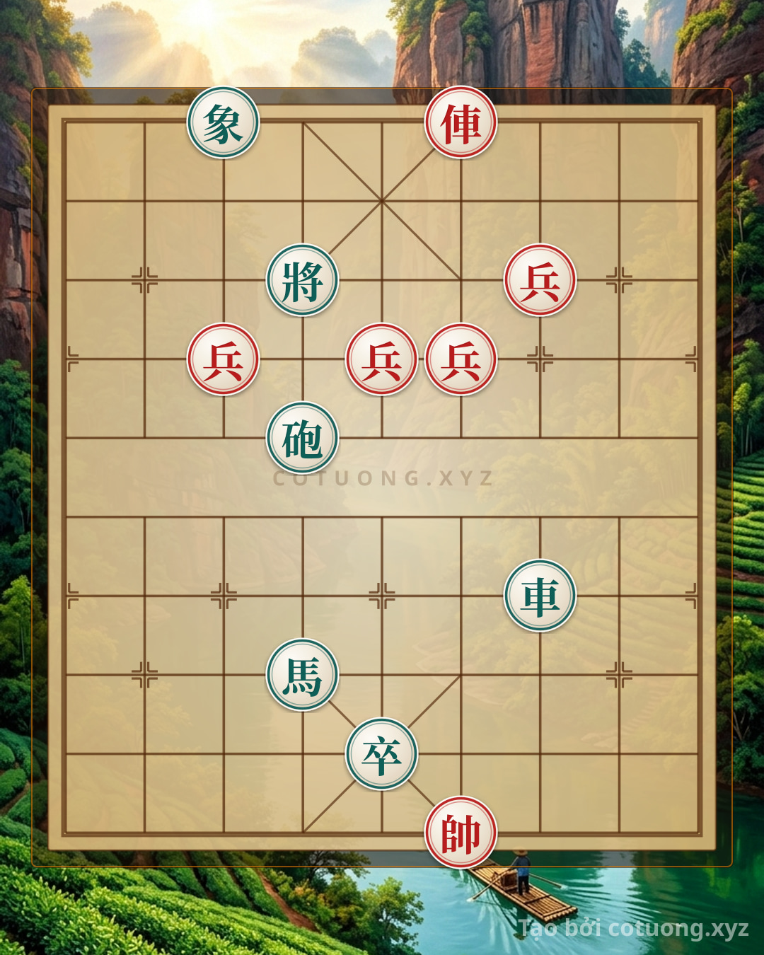 Challenge: Rook 4 Pawn vs. Cannon Horse Pawn Bishop: The Sorrowful Strategy in Chinese Chess - Can you solve it?