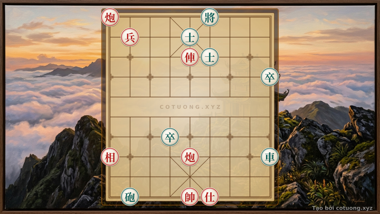 Thế cờ: Red Cannon on 9th File, 10th Rank: The Hidden Secret of the First Move in the Opening of Chinese Chess — Cờ Tướng Online
