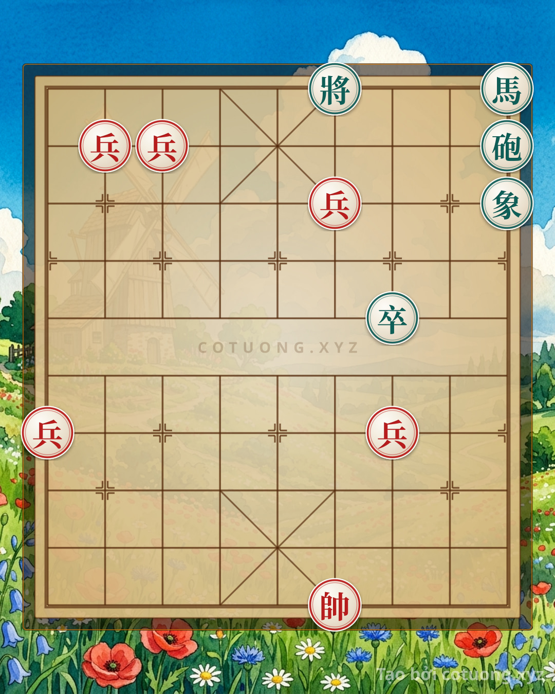 Challenge: Red General's Grand Strategy: Masterful Defense and Counterattack - Can you solve it?