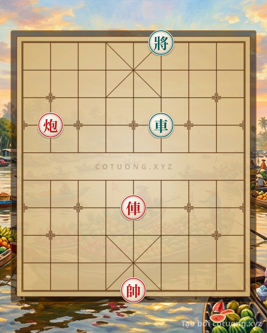 Challenge: Black General's Counterattack: Black Chariot at 6th File, 7th Rank Blocks Red Cannon at 8th File, 7th Rank - Can you solve it?