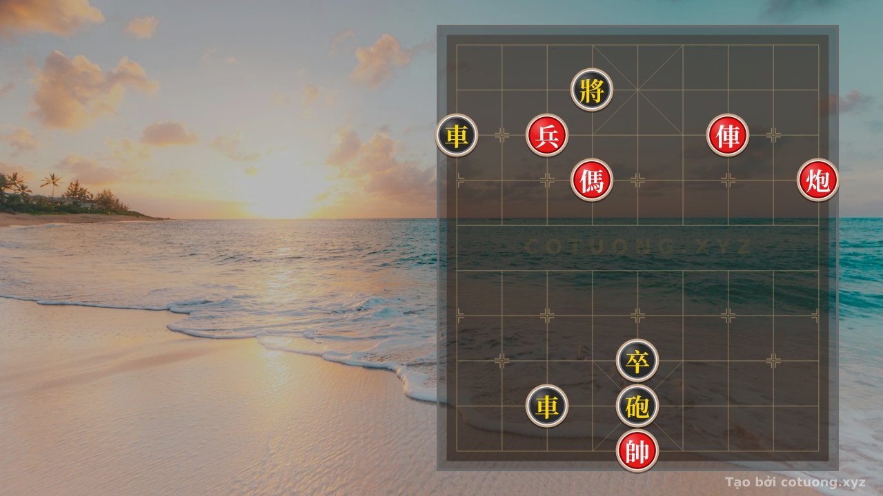 Thế cờ: The Hidden Trap: Cannon's Direct Strike Breaks the Black Double Rook Formation - The Red Side's Secret Heartbeat — Cờ Tướng Online