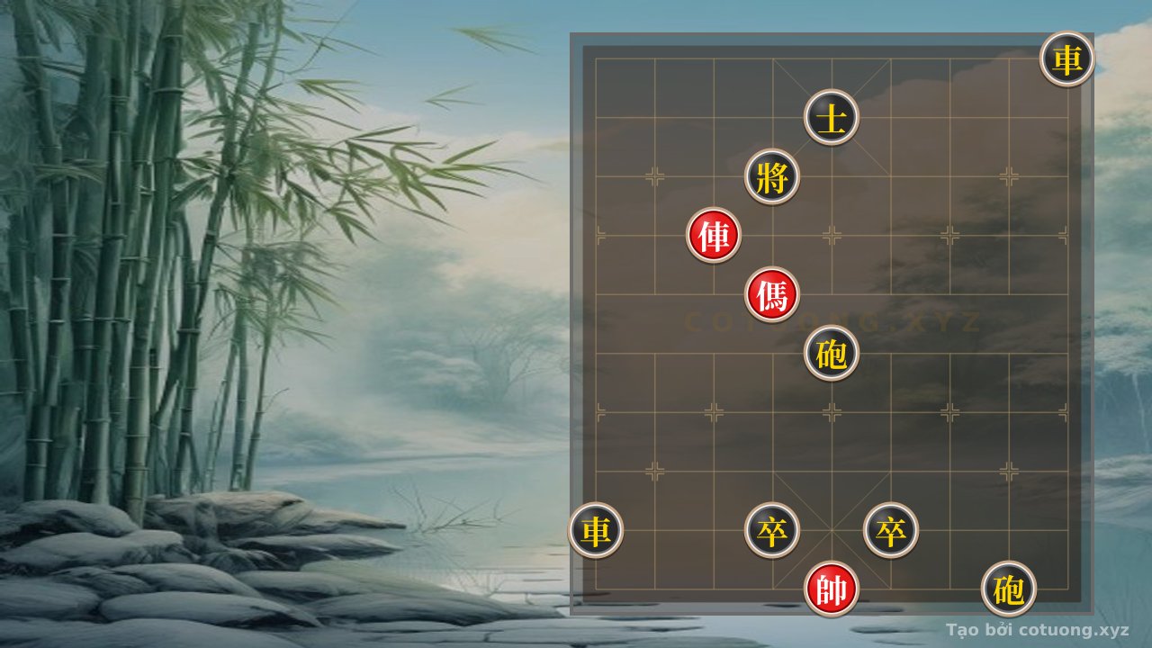 Thế cờ: The 'Empty Cannon' Strategy - Black's Defensive Tactics Against Red's Attack — Cờ Tướng Online