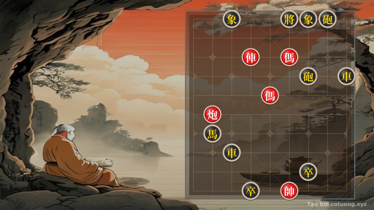 Thế cờ: Xiangqi: The Double Horse Leg Strategy - The Patience of the Grandmaster — Cờ Tướng Online