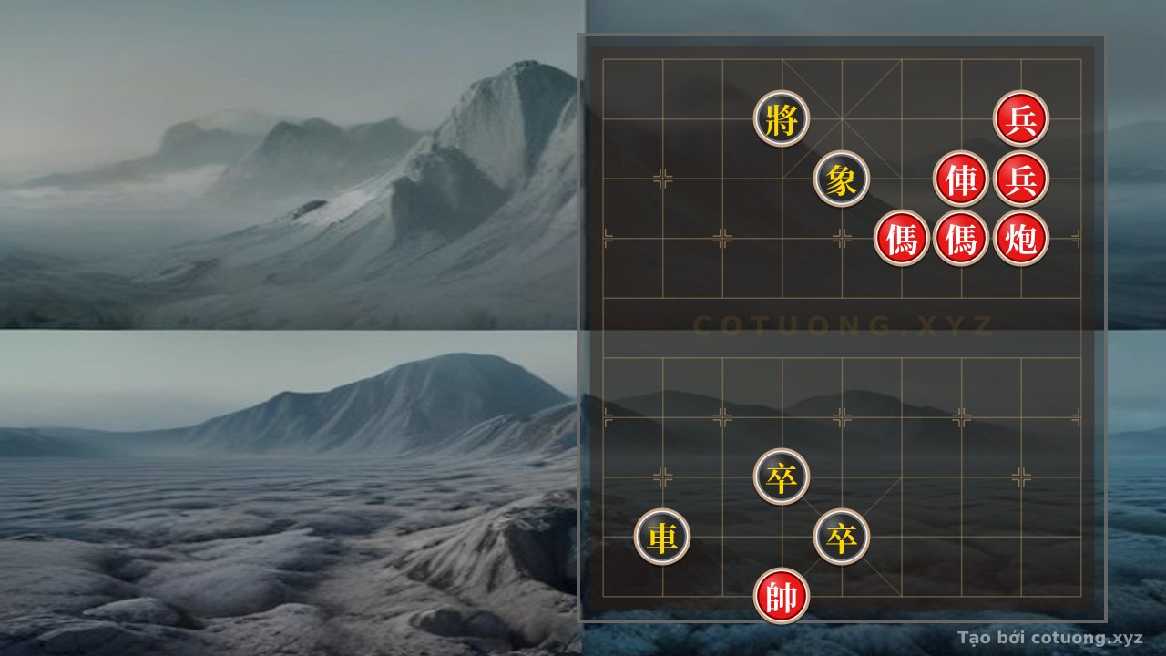 Thế cờ: The Enigmatic Double Horse Interlock: Red's Checkmate Against Black's 4th Rank — Cờ Tướng Online