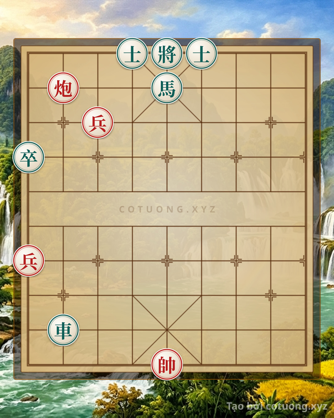 Challenge: Lưỡng chốt phò trợ, đoạt tướng bình thiên hạ - Can you solve it?