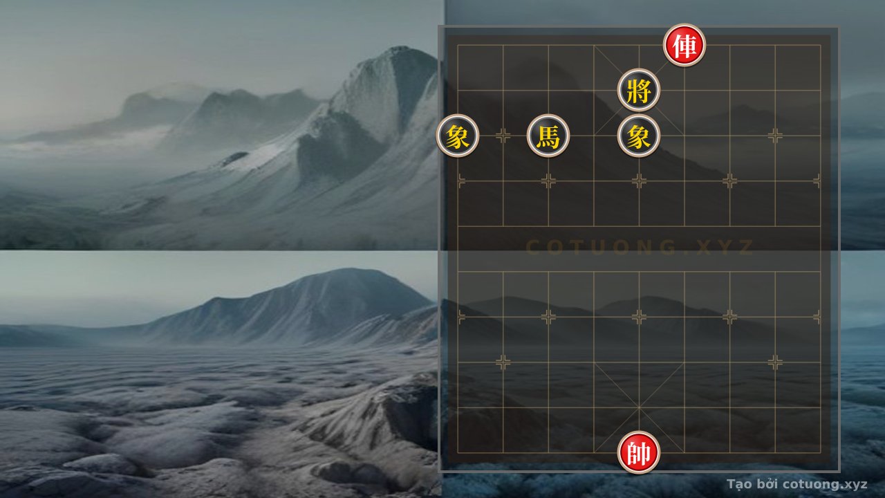 Thế cờ: The Enigma of Xiangqi: The Lone Red Chariot Challenges the Black Elephant Forest — Cờ Tướng Online