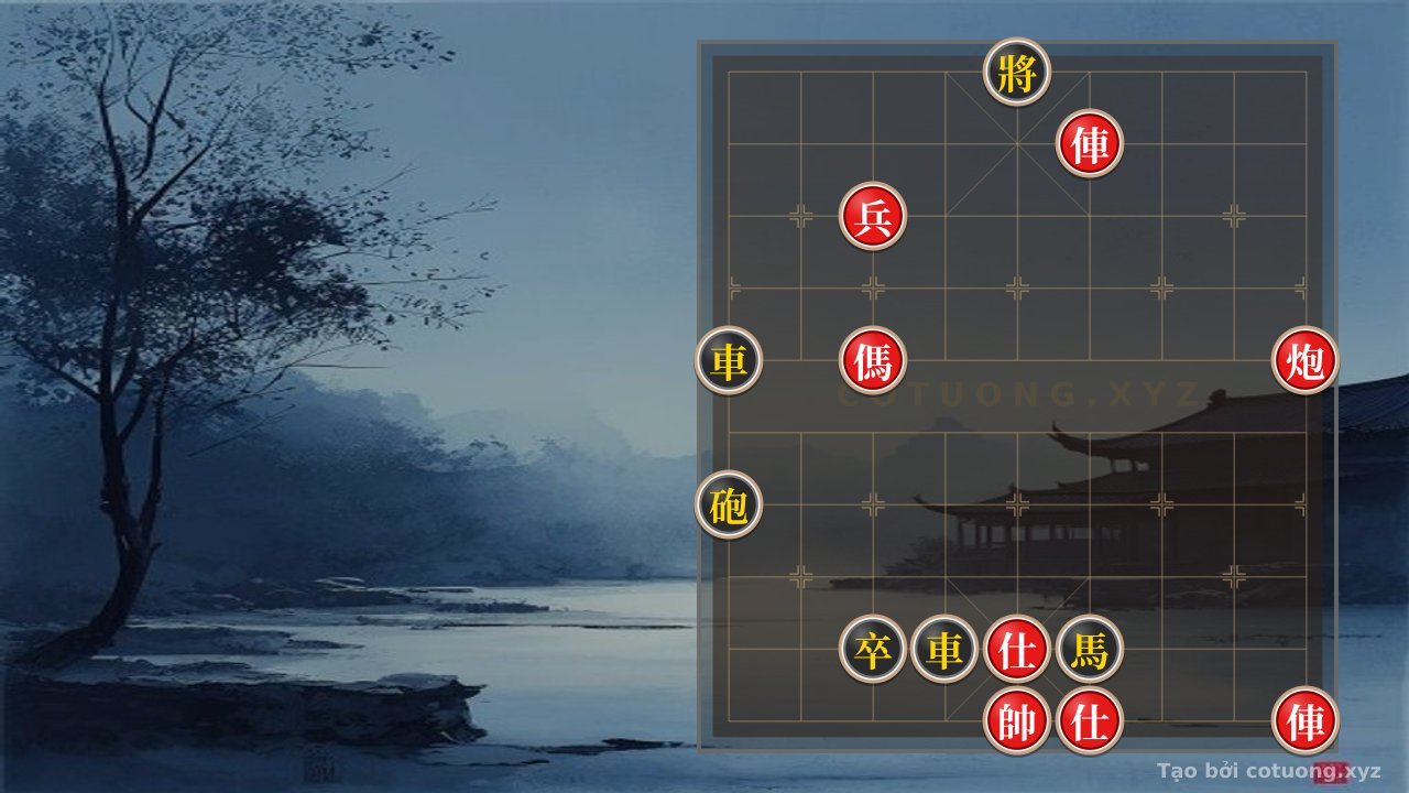 Thế cờ: Black's Trap: Red Chariot Attacks 4th Rank 9 - Free Chinese Chess Online — Cờ Tướng Online
